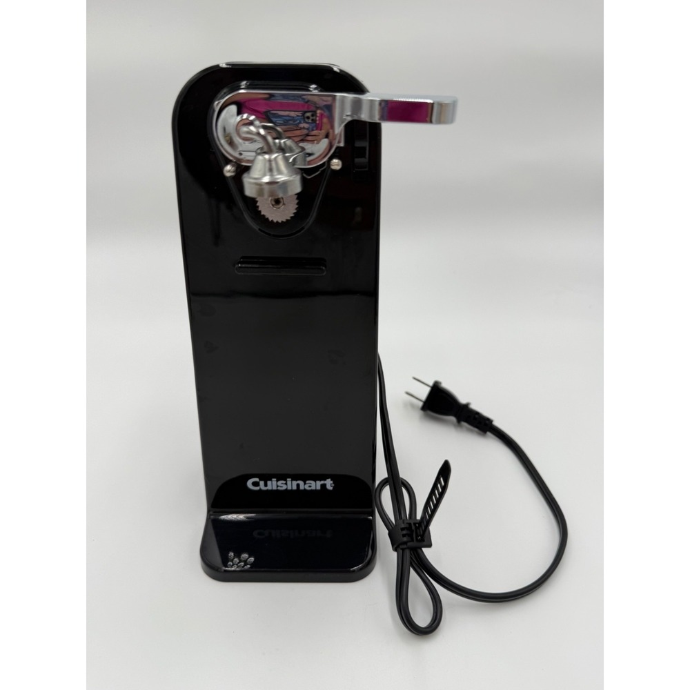 Cuisinart Countertop Electric Can Opener Black Tested Working  Model CCO-50N(BN)